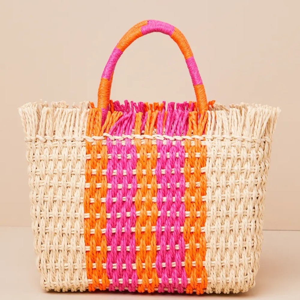 Sicily Natural Tote Bag by Shiraleah